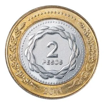 Two argentinian peso Stock Photos