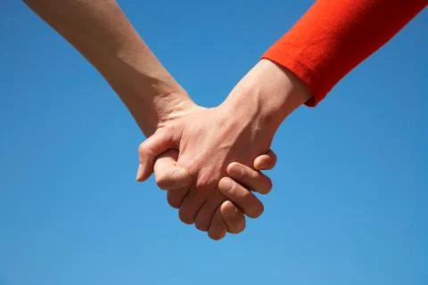 Two arms together Foto stock