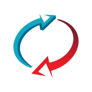 Two arrow icon Stock Illustration