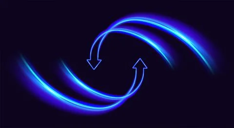 Two arrows go round. Update Software. Synchronization icon. Upgrade computer Illustrazione stock