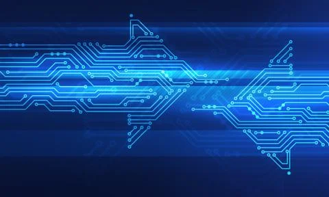 Two arrows moving opposite each other Stock Illustration