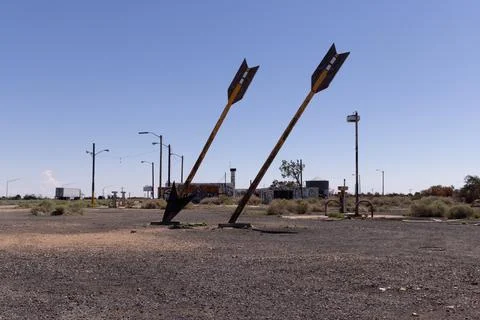 Two Arrows Stock Photos