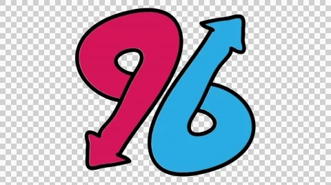 Two Arrows pointing opposite directions animation with transparent background Stock Footage 44327735