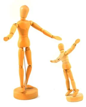 Two Artists Figurines Stock Photos