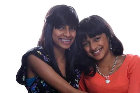 Two asian sisters Stock Photos