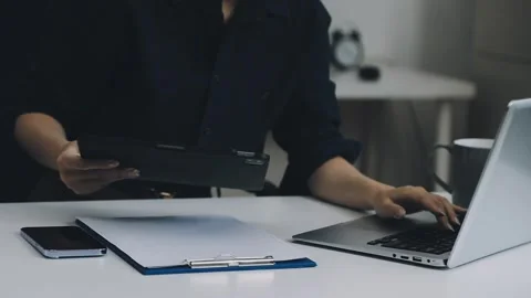 Two asian team working development of programming and encryption technology.. Stock Footage 310865514