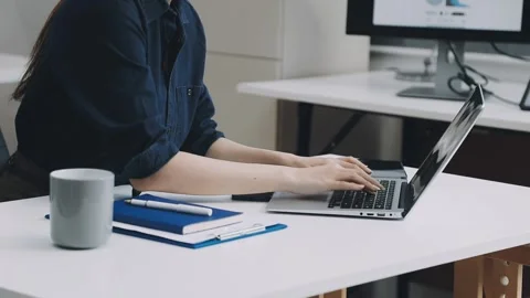 Two asian team working development of programming and encryption technology.. Stock Footage 310865534