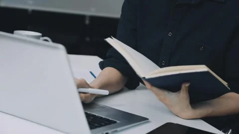 Two asian team working development of programming and encryption technology.. Stock Footage 310865546