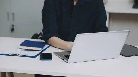 Two asian team working development of programming and encryption technology.. Stock Footage 310865547