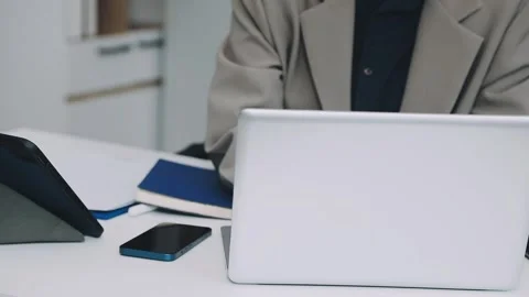 Two asian team working development of programming and encryption technology.. Stock Footage 310865550