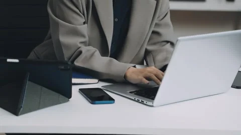 Two asian team working development of programming and encryption technology.. Stock Footage 310865555