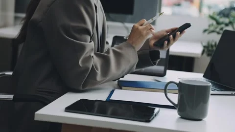 Two asian team working development of programming and encryption technology.. Stock Footage 310865558