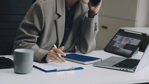 Two asian team working development of programming and encryption technology.. Stock Footage 310865560