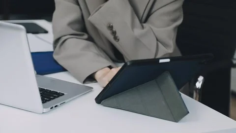 Two asian team working development of programming and encryption technology.. Stock Footage 310865561