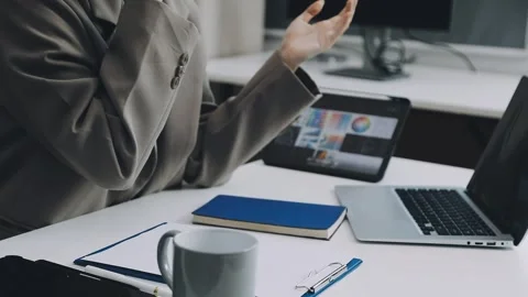 Two asian team working development of programming and encryption technology.. Stock Footage 310865563