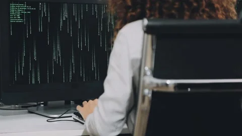 Two asian team working development of programming and encryption technology.. Stock Footage 310865591