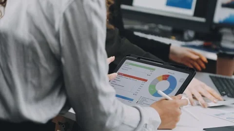 Two asian team working development of programming and encryption technology.. Stock Footage 310865603