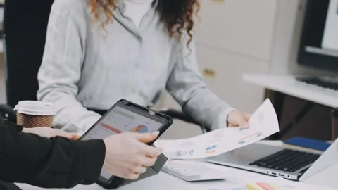 Two asian team working development of programming and encryption technology.. Stock Footage 310865605