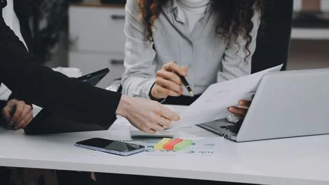 Two asian team working development of programming and encryption technology.. Stock Footage 310865617