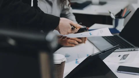Two asian team working development of programming and encryption technology.. Stock Footage 310865622