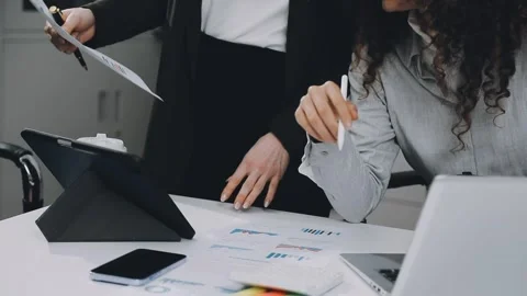 Two asian team working development of programming and encryption technology.. Stock Footage 310865624