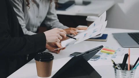 Two asian team working development of programming and encryption technology.. Stock Footage 310865632