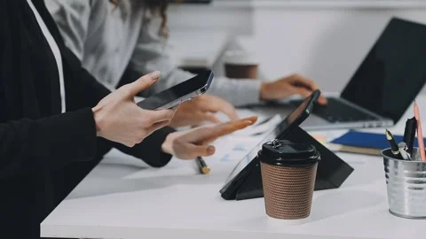 Two asian team working development of programming and encryption technology.. Stock Footage 310865633