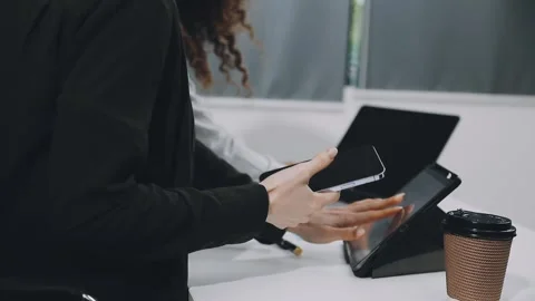 Two asian team working development of programming and encryption technology.. Stock Footage 310865635