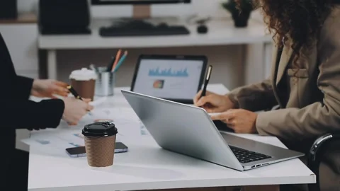 Two asian team working development of programming and encryption technology.. Stock Footage 310865640