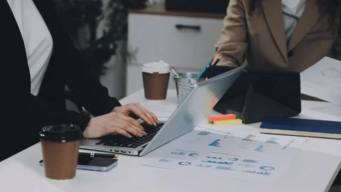 Two asian team working development of programming and encryption technology.. Stock Footage 310865644