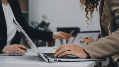 Two asian team working development of programming and encryption technology.. Stock Footage 310865649