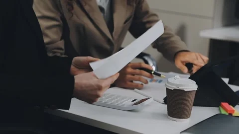 Two asian team working development of programming and encryption technology.. Stock Footage 310865656