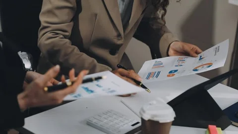 Two asian team working development of programming and encryption technology.. Stock Footage 310865659