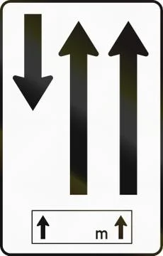 Two Available Lanes in Austria Stock Illustration
