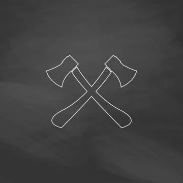 Two axes computer symbol Illustration
