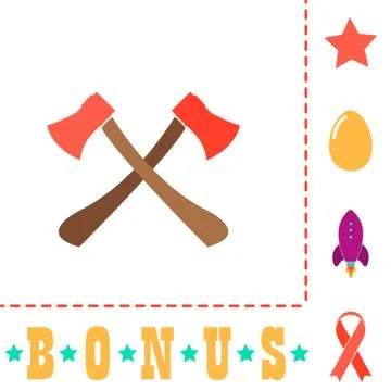 Two axes computer symbol Illustration