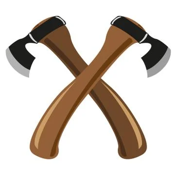 Two axes Illustrazione stock