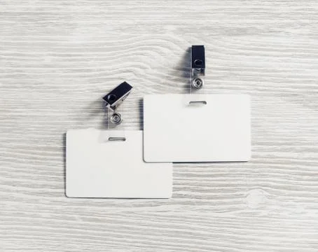 Two badges mockup Stock Photos