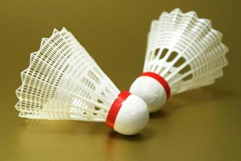 Two badminton shuttles Stock-Fotos