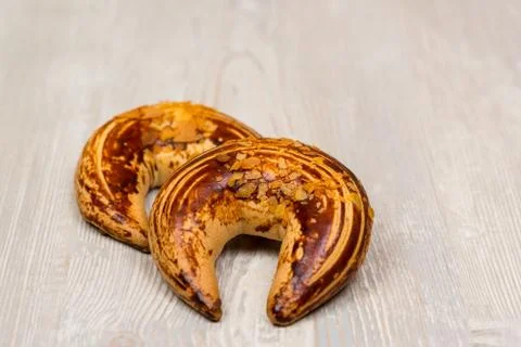 Two bagels on the table Stock Photos