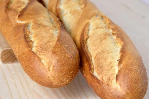 Two bagettes Stock Photos