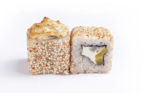 Two baked sushi Stock Photos