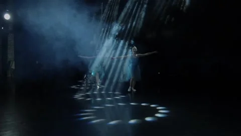 Two ballerinas beautifully perform an arabesque Vidéo 171814902