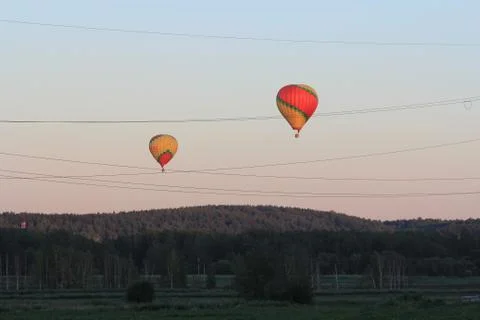 Two balloons Stock Photos
