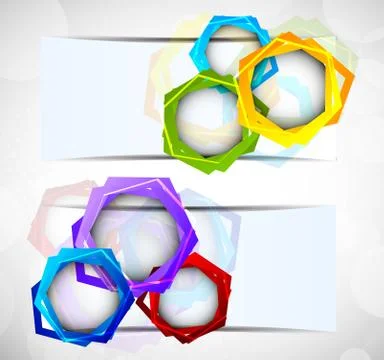 Two banners Stock Illustration