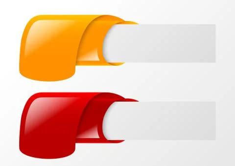 Two banners vector Illustrazione stock