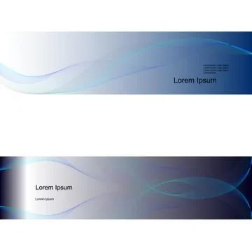 Two banners with web of thin lines Stock Illustration