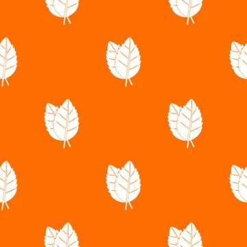 Two basil leaves pattern seamless Stock Illustration