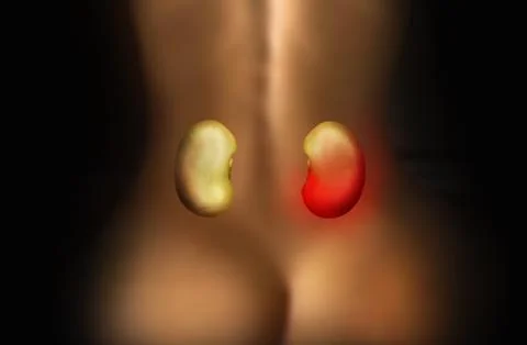 Two beans simulates human kidney inflammation Foto stock