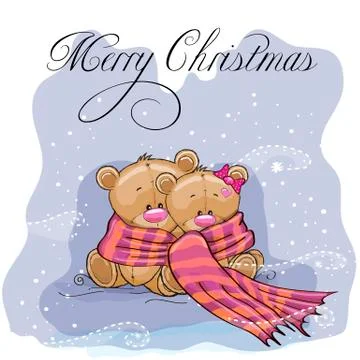 Two Bears Stock Illustration